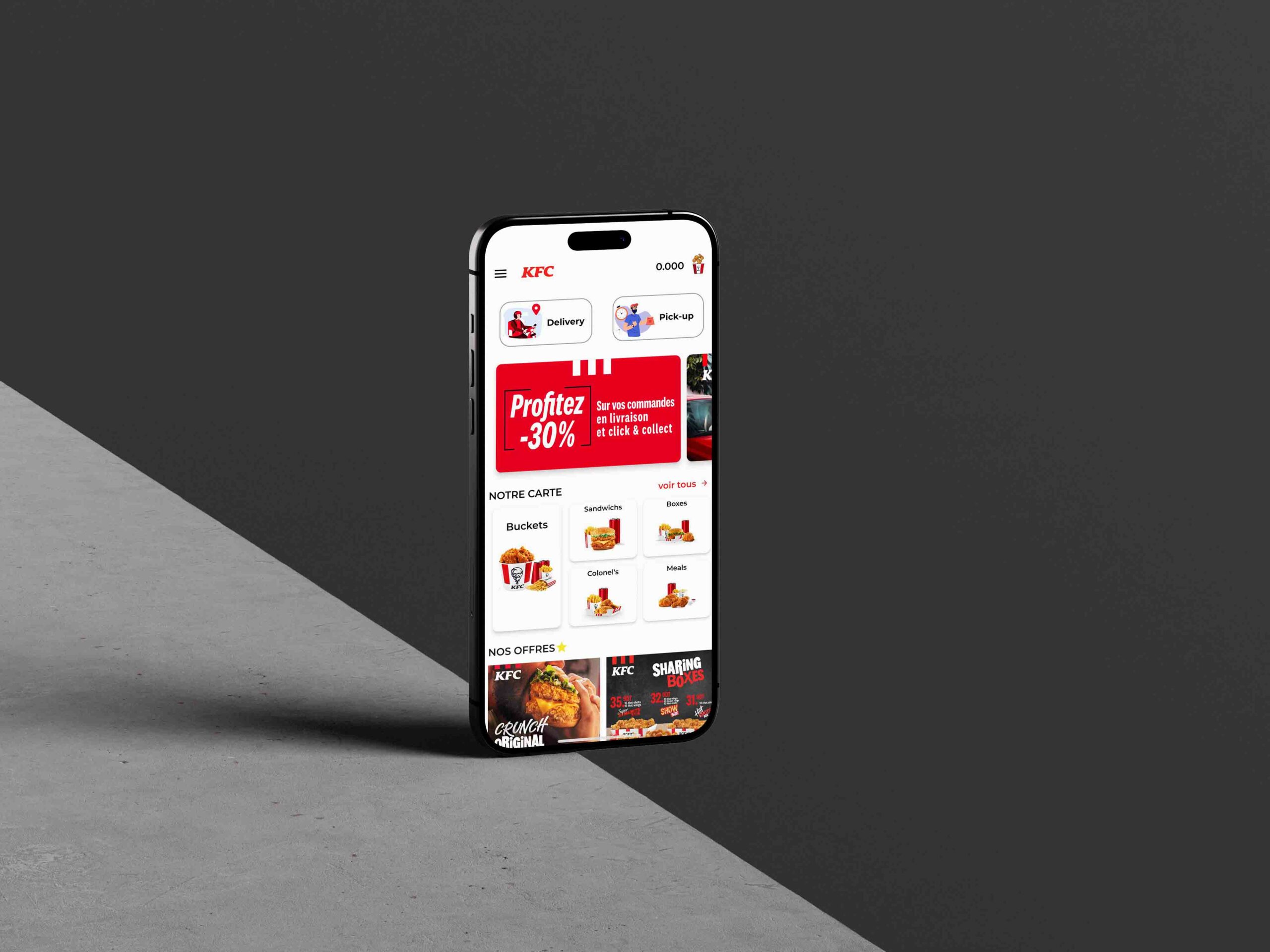 iTrend - Application Mobile KFC Tunisie Agence Web Tunisie | Création site web Tunisie - Agence iTrend