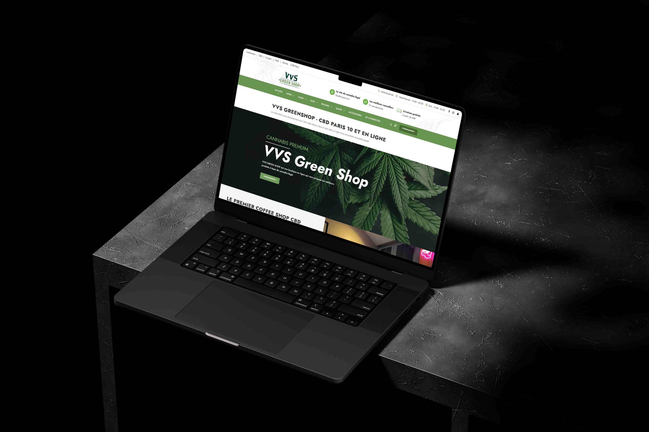 iTrend - Site web VVS Green Shop Agence Web Tunisie | Création site web Tunisie - Agence iTrend