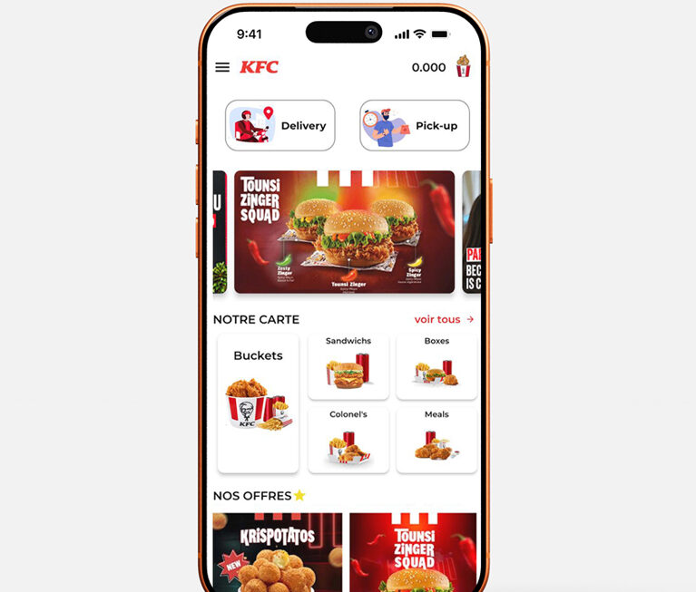 Application Mobile KFC By iTrend