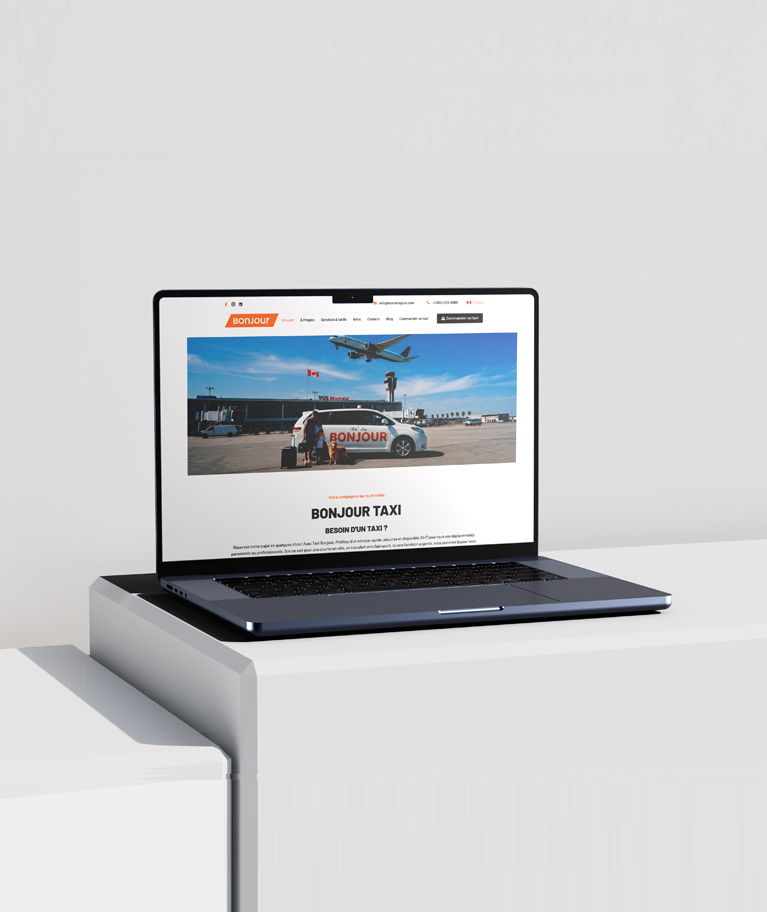 Référencement SEO Taxi Bonjour By iTrend