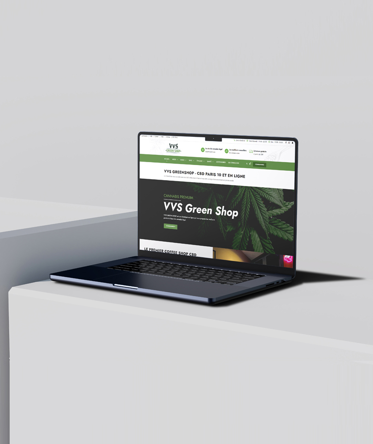 Site Web VVS Green Shop By iTrend